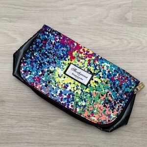 Elizabeth Arden Multicolor Dot-Print Cosmetic Pouch with Black Trim